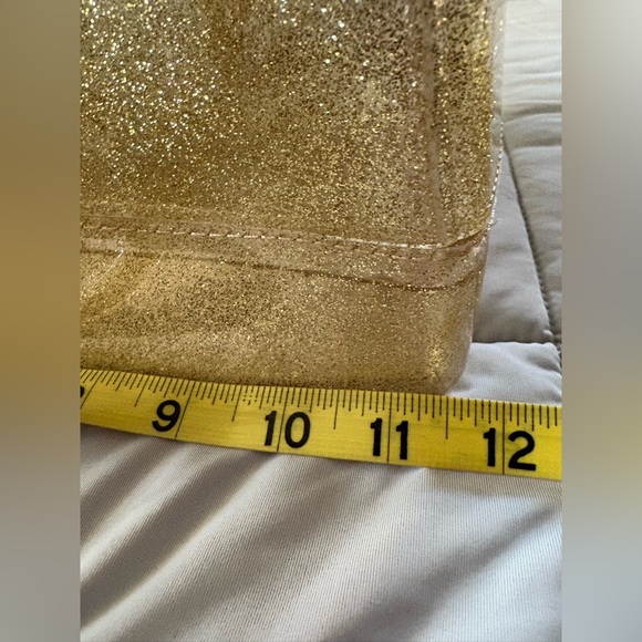 FURLA Oro glam gold glitter bag! - Picture 14 of 16